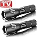 Decaker Military Grade Tactical LED 3000 Lumens 5 Light Mode Zoomable Waterproof Flashlight Torch,2-Pack