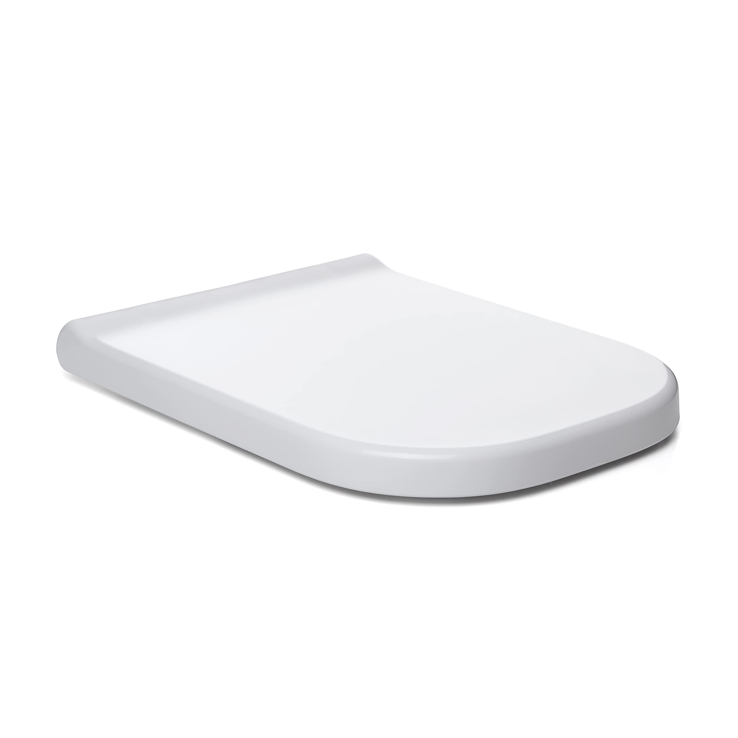 TATAY Toilet Seat Universal Compatible with The Gap | Soft-Close | Quick-Release for Deep Cleaning | Made in Spain | Square Shape – Optima Square – White