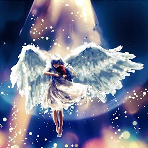 LICSE DIY 5D Diamond Embroidery Painting Angel Girl Cross Stitch Craft Home Decor 16X16 inches