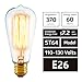 Attican Edison Light Bulb, 6-Pack Antique Vintage Style, Dimmable (60w/110v)