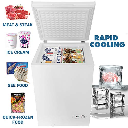 Northair-Chest-Freezer-35-Cubic-Feet-with-Removable-Basket-Free-Standing-Top-Open-Door-Freezers-4-to-68-Adjustable-TemperatureFront-Defrost-Water-DrainEnergy-savingUL-Certified