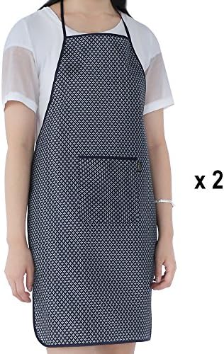 Senhot Smart Master Polyester Kitchen Adult Waterproof Apron 2 PCS - Blue