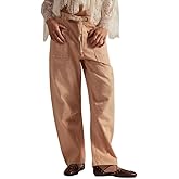 Mxiqqpltky Drawstring Barrel Jeans Women Vintage Patchwork Low Rise Baggy Denim Pants Y2K Wide Leg Boyfriend Jeans Streetwear