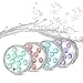Idearsen Submersible Led Lights, Waterproof LED Pond Light, Vase Light, RGB Color Changing and Batteries Operated Floral Lamp W/Remote Control(4 Pack)