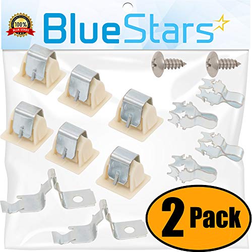 Ultra Durable 279570 Dryer Door Latch Strike Kit Replacement Part by Blue Stars - Exact Fit for Bosch & Kenmore Dryers - Replaces 420198 423232 - PACK OF 2