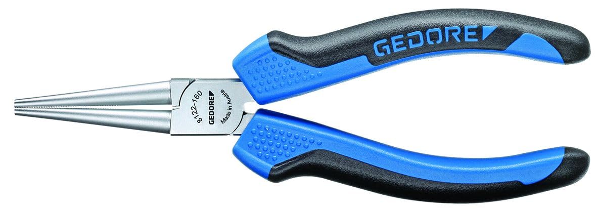 Gedore JC 8122-160 Round Nose Pliers 160 mm Dual Component Handle