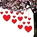 VictoryStore Yard Sign Outdoor Lawn Decorations: Valentine's Lawn Decorations - Hanging Red Hearts