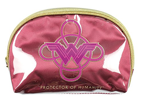 Wonder Woman Red Wristlet Cosmetics Bag