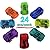 Dazzling Toys 2" Pull Back and Let Go Racer Cars - Pack of 24 Cars - Assorted Car Colors - Perfect Easter Egg Filler