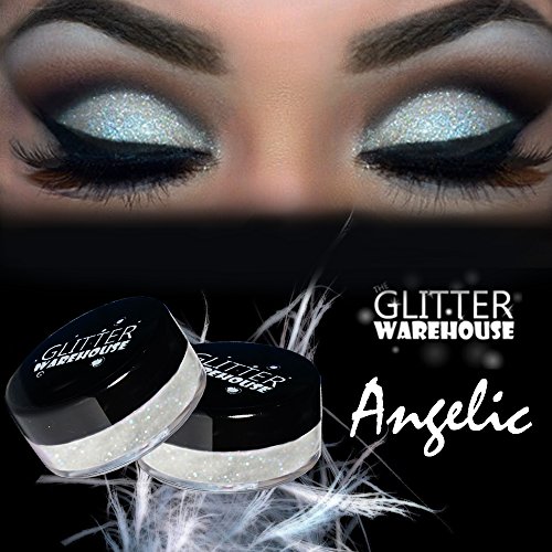Angelic glitterwarehouse white irredescent glitter great for eyes…