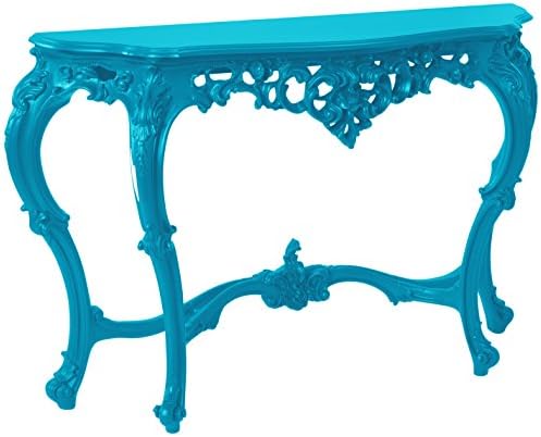 POLaRT Designs 211A_BB Console Table, Bermuda Blue Finish