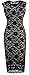 HOMEYEE Women's Floral Lace Cocktail Party Sheath Dress S09