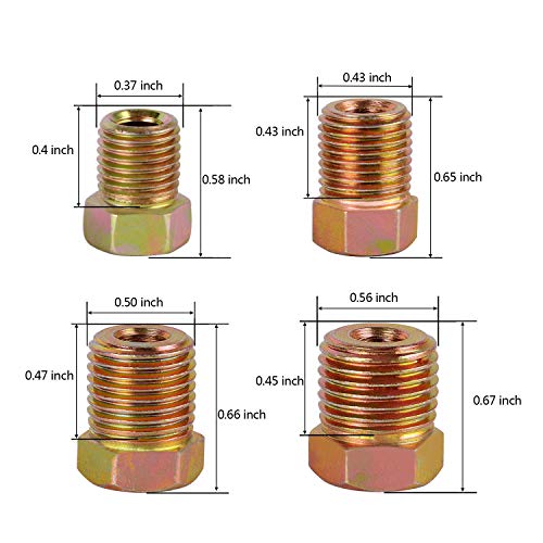 25 Ft. of 3/16 in Copper-Nickel Coil Brake Line Flexible, Easy to Bend Replacement Tubing Kit (Includes 16 Fittings) -Inverted Flare, SAE Thread - Thumbnail 3