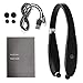Wireless Headset, V4.1 Wireless Stereo Headphones Earphones with Retractable and Foldable Design Style Earbuds with Mic for IOS and Android Cell Phones(Black)