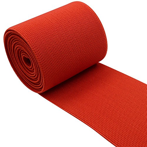 iCraft 3Inch Wide by 2Yard Colored Woven Elastic Band,Red13030 Arts
