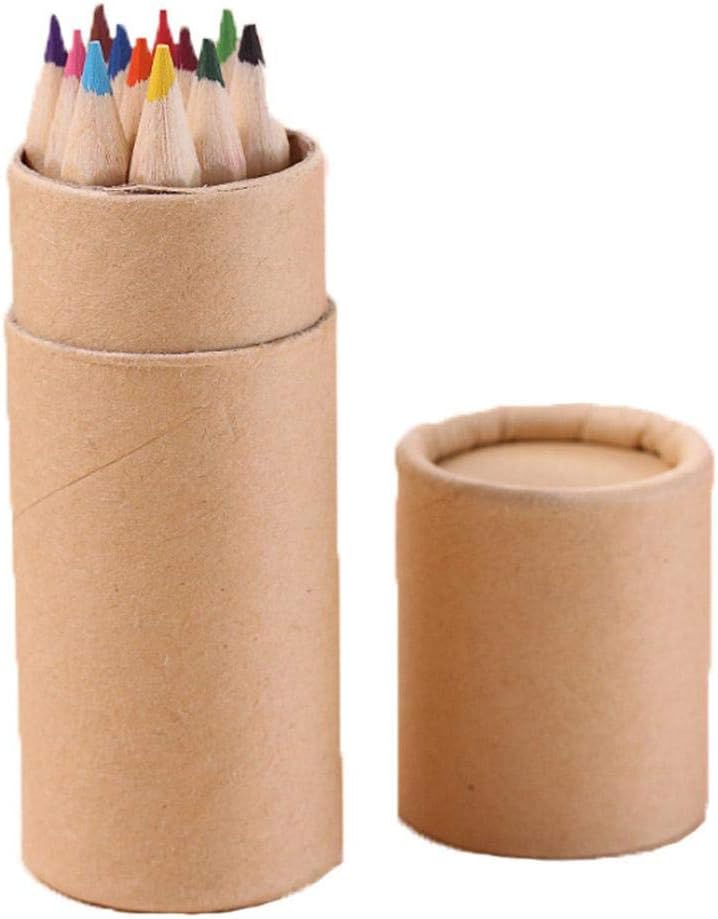 Back to School Supplies, 12 Color Small Pencil Painting Pen Color Lead Pencil (Multicolor)
