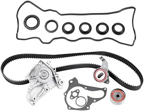 OLANMUS Timing Belt Water Pump Kit for 87 - 01 Toyota Camry Celica Solara RAV4 MR2 L4 DOHC ENG CODE 3SFE 5SFE