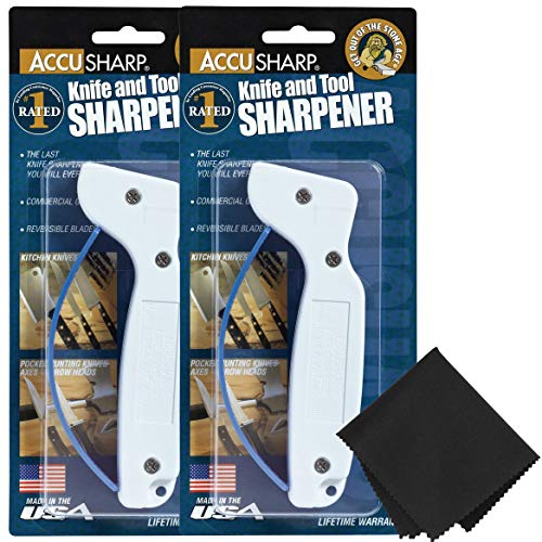 AccuSharp Knife and Tool Sharpener 001 (2-Pack with Z-Cloth) Bundle - Thumbnail 3