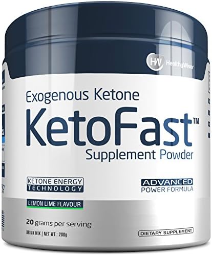 KETO FAST™ - Exogenous Ketone Supplement - Beta-Hydroxybutyrate (BHB) Salts For Fat Burning & Weight Loss. Support For Ketosis, Energy and Focus. Delicious Formula For Metabolism, Lemon Lime Flavor
