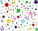 Polka Dots Wall Decals (154 Dots) Vinyl Wall Stickers Dots Wall Decals Rainbow Colors Circle Wall Stickers Classroom Wall Decals Playroom Wall Decals Primary Colors primary