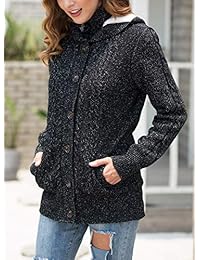 OmicGot - Sudadera con capucha para mujer, con botón, con bolsillos