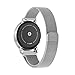 Magnetic Milanese Loop Replacement Stainless Steel Watch Band Strap for Moto 360 2nd Gen Man 46mm (Silver, 22mm)