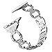 For Apple Watch Band 38mm 42mm,Valband Stainless Steel Bling Wristband Replacement Strap for Apple Watch Series 3 Series 2 Series 1 Nike+ Sport Edition (42mm, Silver)