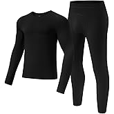 gagli Thermal Underwear for Men - Long Johns with Fleece Lined Winter Warm Base Layer Cold Weather 14-32℉ Top and Bottom