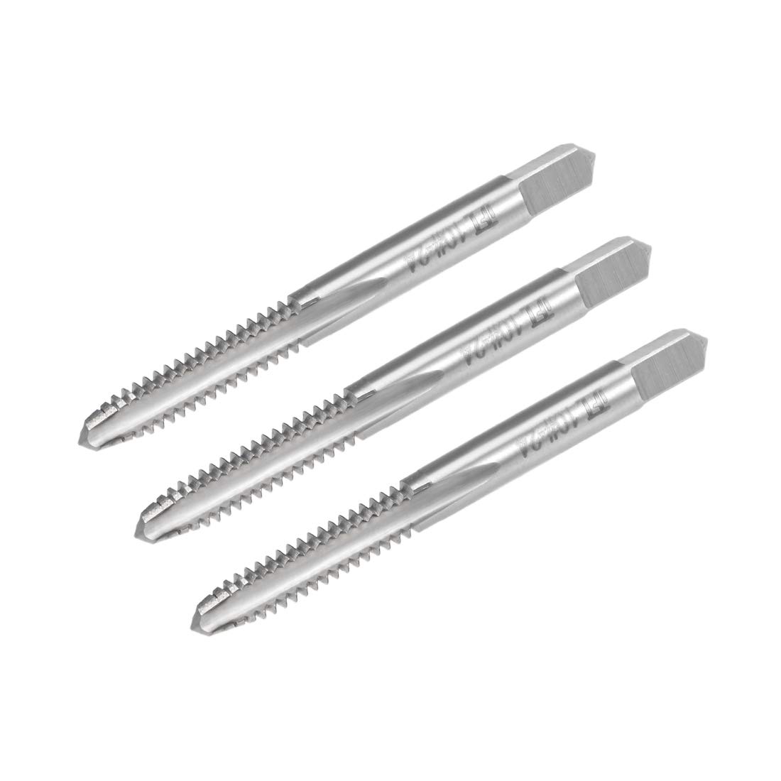 sourcing map Machine Tap #10-24 UNC Thread 2B Class 3 Flutes High Speed Steel Screw Threading Tap Tapping Tool 3pcs