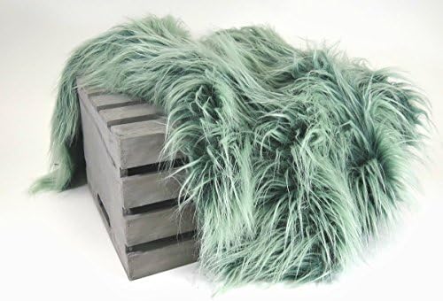 Hypoallergenic &amp; Washable Super Size Plantation Green Grass Vegan Long Faux Flokati Fur Newborn Photography Props