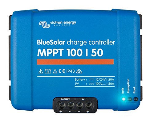 Victron BlueSolar 12V or 24V MPPT 100/50 Charge Controller - 50 Amps / 100 Volts