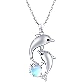 Cuoka Dolphin Necklace 925 Sterling Silver Mothers Day Gifts For Women Necklace Chains