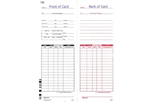 COMPUMATIC 1000 Lathem 7000E and 7500E Time Clock Cards, E79 Compatible