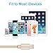 Poweron 3 Pack 6.5ft Certified Nylon Braided 8 Pin Charging Cable Data Transfer For iPhone X iPhone 8 8 Plus, 7 7 Plus 6 6S Plus 5 5S 5C iPad 4th Mini iPad Air, Pro (GOLD)
