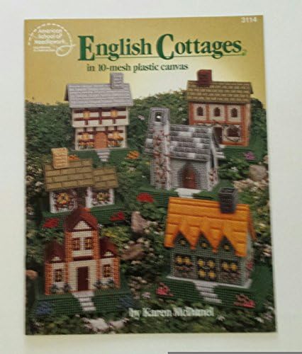 English Cottages in 10-mesh Plastic Canvas No. 3114 Staple Bound – 1992