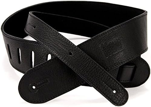 So There Leather Guitar Strap - Genuine Leather Strap Best for Guitar or Bass - Black