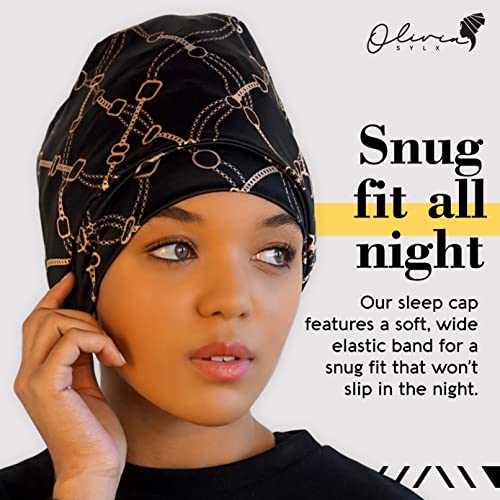 Satin Hair Wrap Satin Sleep Cap & Hair for Sleeping Satin