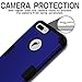 TOPSKY Compatible with iPhone 7 Plus Case Three Layer Shockproof Heavy Duty High Impact Resistant Hybrid Protective Cover Case for Apple iPhone 7 Plus 5.5 inch,Dark Blue Black