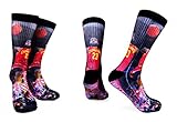 Forever Fanatics Lebron James #23 Basketball Crew Socks ✓ Lebron James Autographed ✓ One Size Fits 6-13 ✓ Ultimate Basketball Fan Gift