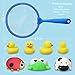 HOMOFY Baby Toys Bath Toys,Bathtub Floating Toy-Fishing Net,Ladybug,Frog,Cows,Four Ducks,Super Fun in Bathroom Pool Bath Time,Early Educational Toys for 1 2 3 Year Girls and Boys Kids or Toddlers