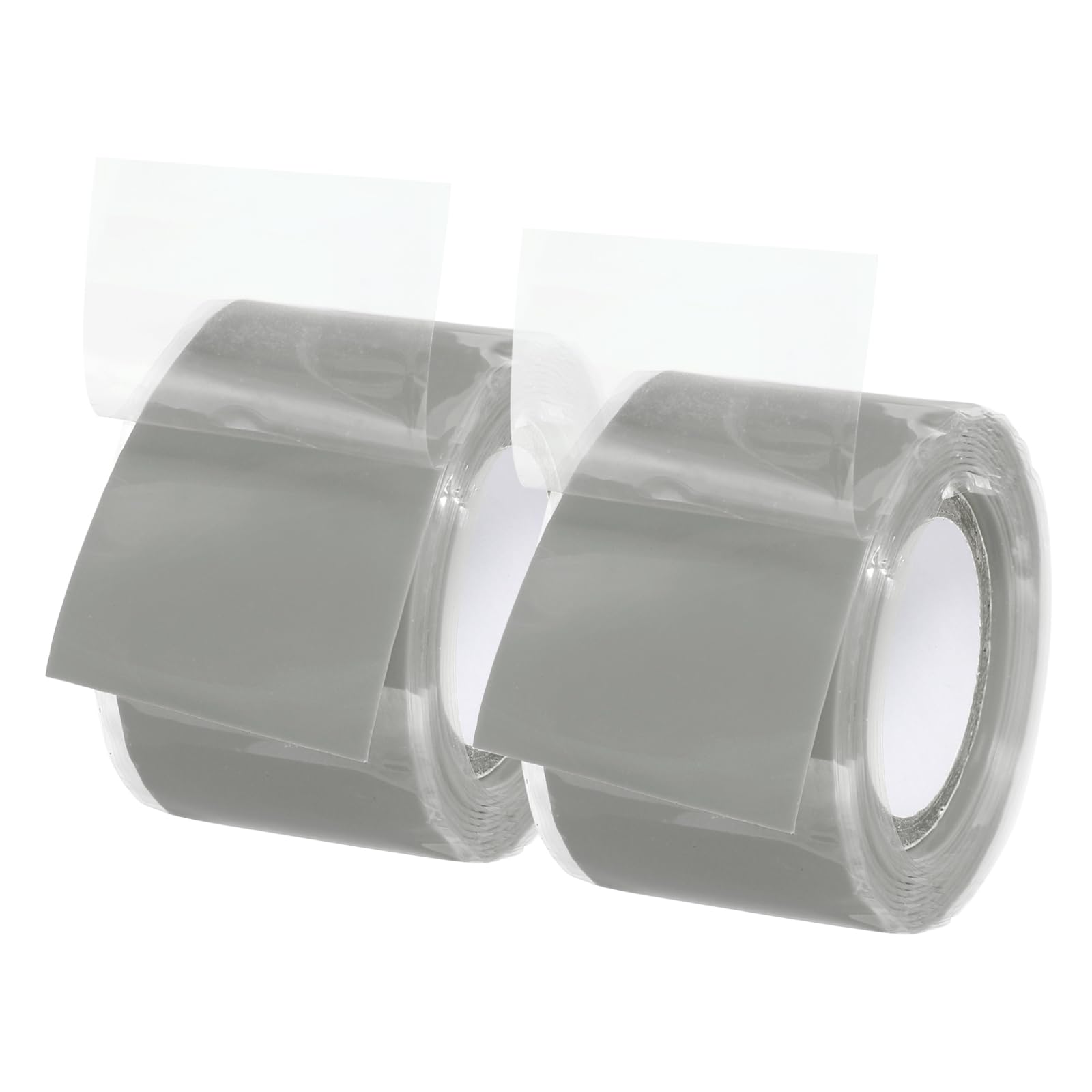 PATIKIL Grip Tape for Handles 1" x5ft, 2 Roll Self-Fusing Silicone Tape for Bike Handles Pull Up Bars Gym Equipment Plumb/Hose/Pipe Leaks Emergency Grey