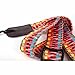 MUSIC FIRST Hawaii Woven Rainbow Adjustable Colorful Meshbelt and Genuine Leather Ukulele Strap Shoulder Strap version 2.0