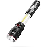 NEBO SLYDE+ Flashlight (2nd Gen) | 400 Lumens, 7 Light Modes, Bright COB Work Light &amp; LED Tactical Flashlight, Magnetic Base, Great for Camping, Water Resistant, Includes 4x AAA Alkaline Batteries