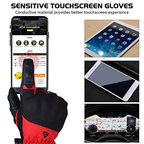 Motorcycle Gloves Winter Touchscreen Waterproof Cold Weather Gloves L - Thumbnail 4