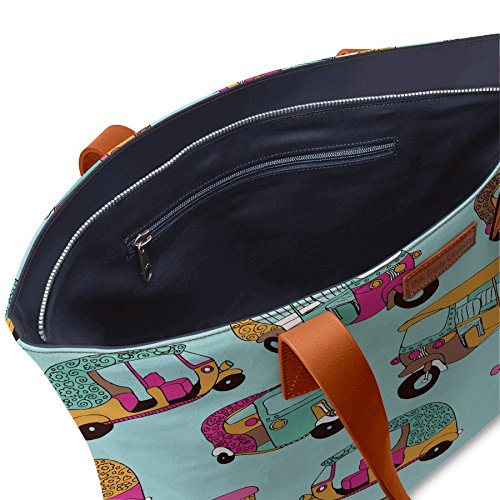 dailyobjects funky rickshaw fatty tote bag-multicolour