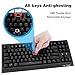 VELOCIFIRE TKL01 Wired Mechanical Keyboard 87-Key Tenkeyless with Brown Switches, ICY Blue LED Backlit for Copywriters, Gamers, and Programmers