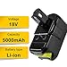 Energup 2Pack 5.0Ah 18V Replacement Battery for Ryobi 18V Lithium Battery P102 P103 P105 P107 P108 P109 Ryobi ONE+ Cordless Tool