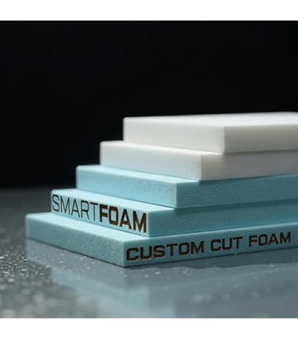GoTo Foam Blocco Di Schiuma Per Tappezzeria 7,6x91,4x243,8 Cm - 44 ILD (20kg Di Compressione) - Ideale Per Cuscini Mobili, Barche, Divani