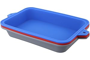 Silicone Drip Pan Liners for Weber Grills, 3-Pack Reusable Easy Clean Grill Accessories, Heat Resistant Grease Catchers, Dish