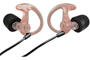 SureFire Sonic Defenders Ultra Max Filtered Earplugs w/Comply Canal Tips, Reusable, Clear, Medium, EP10-MPR